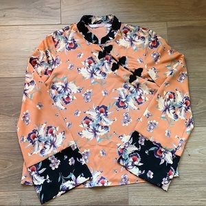 Zara trafaluc asian style blouse.like new